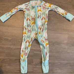 Little‎ Sleepies 6-12 months Rad Rabbits Bamboo Zippy Bunny Mint Easter Spring